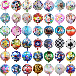 6pcs/Set 18inch Cartoon Foil Balloons Baby Shower Boy&Girl Happy Birthday Party Decoration AHballoon