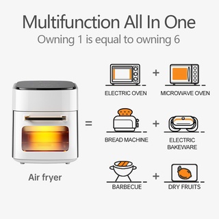 15L Air fryer Oven LCD Touch Automatic Intelligent No Oil Fume Multifunction Household Microwave (6)