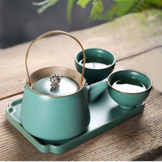 Tea pot tea cup tea tray teapot set multi colors