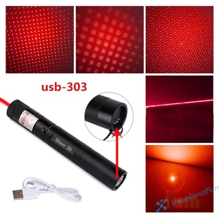 Ready Stock/✓₪【COD】Red Laser Torch Flashlight USB Charge Outdoor Instruction Laser Pointer Pen