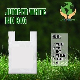 Bio Bag Plastic Jumper Bag Micro Mini Tiny Medium Large XL 100 pcs Per Pack