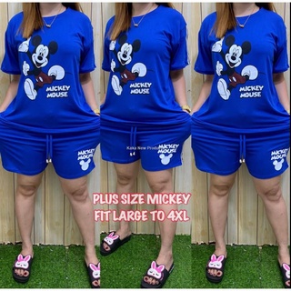2021 newPLUS SIZE SHORTS MICKEY MOUSE TERNO (1)