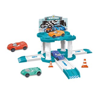 Pretend Racing Cars Parking Lot Set 16 pcs. Toys For Kids