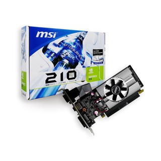 MSI GeForce 210 Video Card 1GB DDR3 (HDMI/DVI-D/VGA, Low Profile)