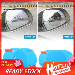 ❂QMP❂2Pcs Clear Waterproof Anti Fog Car Rearview Mirror Protective Film Rain Shield