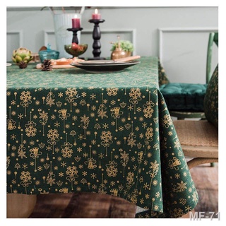 Christmas tablecloth Christmas style decoration tablecloth Party table mat Rectangular table dining