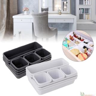 DreamH☛ Organizer Box Trays Home Office Storage Kitchen Bathroom Closet Desk Box Drawer Organization Tray Cutlery ❀