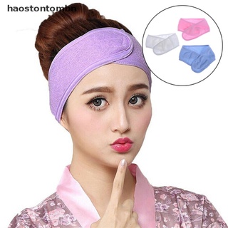 [haostontombn] Lady Towel Hair Band Wrap Wide Headband Spa For Bath Shower Yoga Sport Make Up [haostontombn]