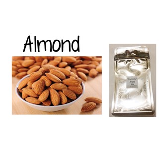 Raw organic whole almond nuts 100g 250g