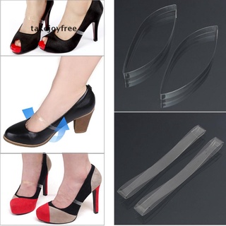 [takejoyfree] 1 Pair Clear Transparent Invisible High Heel Shoe Straps For Holding Loose shoes