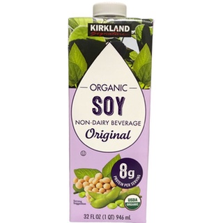 (U.S.A.) Kirkland Organic Soy Non-Dairy Beverage. Original.