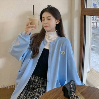 College Style Salt Sweatshirt Jacket Women Spring Autumn 2021 Korean Version Loose BF Lazy Long-Sle (7)