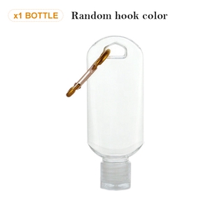 50ML Portable Alcohol Spray Bottle With Hook Empty Hand Sanitizer Empty Holder Hook Keychain Travel Bottles (9)