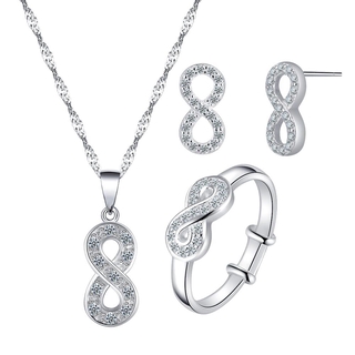 Silver Kingdom 92.5 Italy Silver Korean Fashion Japan Jewelry Accessory Kids' Set KS18