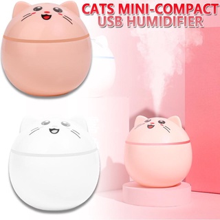 New 300ML Air Humidifier Mute USB Charging Mini Cute Purifier Oil Humidifier With Led Light For Gift