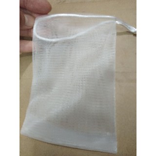 White Net for Soap Bar - Mesh Foaming Net