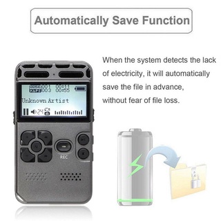 Rechargeable LCD Digital Audio Sound Voice Recorder Lossless MP3 Player