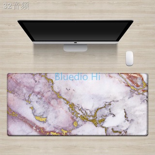 ﹍Bluedio Hi Extra Large Mouse Pad Marble Extended Computer Non-Slip gaming mouse pad Edges Keyboard