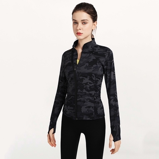 【Sell well】lululemon camouflage color women's yoga DF jackets coats gym sports zipper coats YC056 (5)