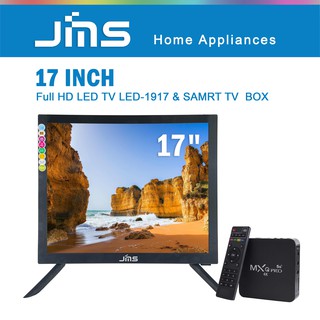 JMS LED-1917 + Smart TV BOX Screen 17 Inch LED TV 19 17