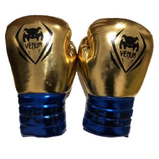 New Venum Boxing Gloves Adult Training Boxing Muay Thai 12oz Glod Boxing Gloves Free Shipping