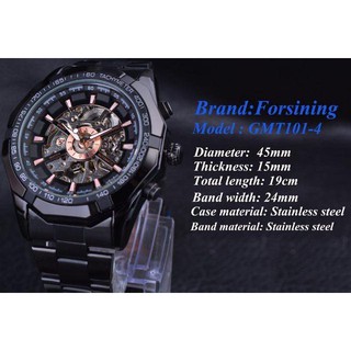 BLACK Luxury Mechanical Automatic Watch