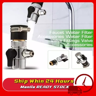 Tube Connector Faucet Adapter Diverter Valve Counter Top Water Filter Faucet Single-cut Valve