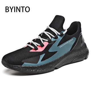 【Shipping Today】 Big Size 39-46 2021 New Arrival Autumn Men Running Shoes Breathable Mesh Bounce Chunky Sneakers Sport Male Trainers Tennis Shoes