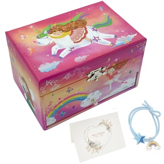 Girl Unicorn Music Box Paper Music Box Gift Box Jewelry Box Packaging Box Birthday Gift Christmas