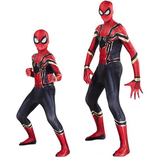 Hot sale Spider-Man Homecoming Iron Spiderman Suit Superhero Cosplay Jumpsuit
