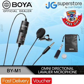 Boya BY-M1 Lavalier Microphone Lapel Mic for Phone Camera PC Studio Recording Livestream Vlogging