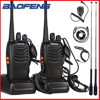 Baofeng BF-888S Walkie Talkie 5W UHF 400-470MHz 16CH Portable Two Way Radio FM Transceiver bf888s Co