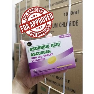 COD! Ascorgen (100 Tablets) Ascorbic acid - Vitamin C