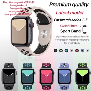 【Premium】T500 +T500 X7 X8 HW12 FK78 FK88 M16 M26 Strap For Apple Watch hole Band Series 7 For Iwatch 41mm 45mm 42Mm 44Mm 38mm 40mm smart watch sport silicone band