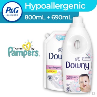 ❈▼▽Downy Hypoallergenic Laundry Fabric Conditioner Bottle (800mL) + Refill (690mL)