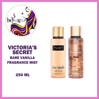 bodyrockers 250ml Authentic Victoria's Secret Bare Vanilla , BARE VANILLA UNTAMED Fragrance Mist