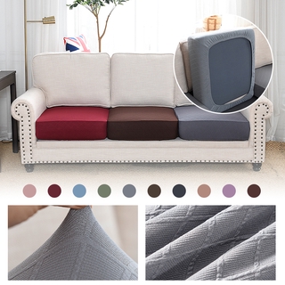 1/2/3/4 Seater Seat Cover Solid Color Elastic Half Pack Sofa Cushion Cover Stretch Sofa Slipcover Lshape Cushion Cover