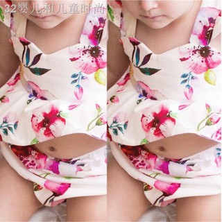 △◇littlekids 2pcs Cute Toddler Infant Baby Girls Flower Tops+