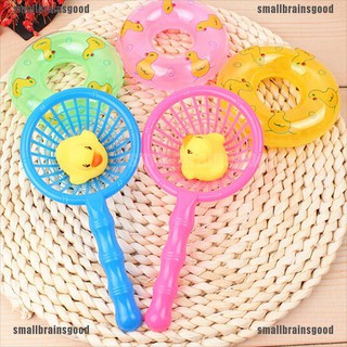 Smph 5pcs/set Mini Swimming Rings Rubber Yellow Ducks Cute Floating Baby Bath Toys Jelly