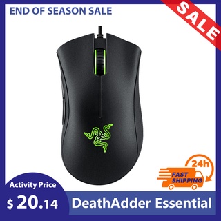 Razer DeathAdder Essential Wired Gaming Mouse 6400DPI Optical Sensor 5 Independently Programmable