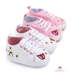 ❤XZQ-Newborn Baby Girl Shoes Infant Sneakers Embroidery