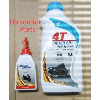 Honda Genuine Oil 4T SL 10W30 MB Fully Synthetic Scooter Oil for Motorcycle W/ Scooter Gear Oil