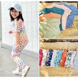 PREMIUM !! Blouse & Leggings Comfy Kids Basic Trendy Clothes / Pambahay Terno / Coordinates Set