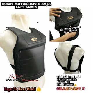 【Ready Stock】๑Motorcycle Vest Chest Protector Windproof Inner Layer Jacket Touring Windproof Black A