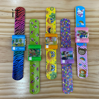 Electronic Watch Children's Fashion Cartoon Toy Plastic Watch PVC Snap Ring