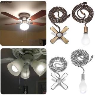 Ceiling Fan Pull Chain Beaded Ball Extension Chains With Light Bulb And Fan Cord