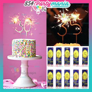Sparkling Number Candle Birthday Candle Baking items for birthdays [854Partymania]