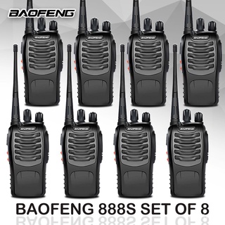 Baofeng BF 888S set of 8 Walkie Talkie Portable Two Way Radio UHF Transceiver