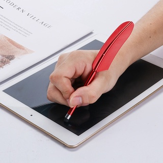 ▧New Design Feather Capacitive Stylus Screen Pen for iPhone For Samsung
