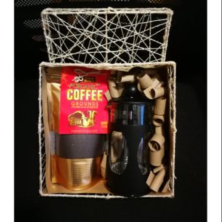 Coffee Gift Set (coffee 100g & 350ml coffee press) (1)